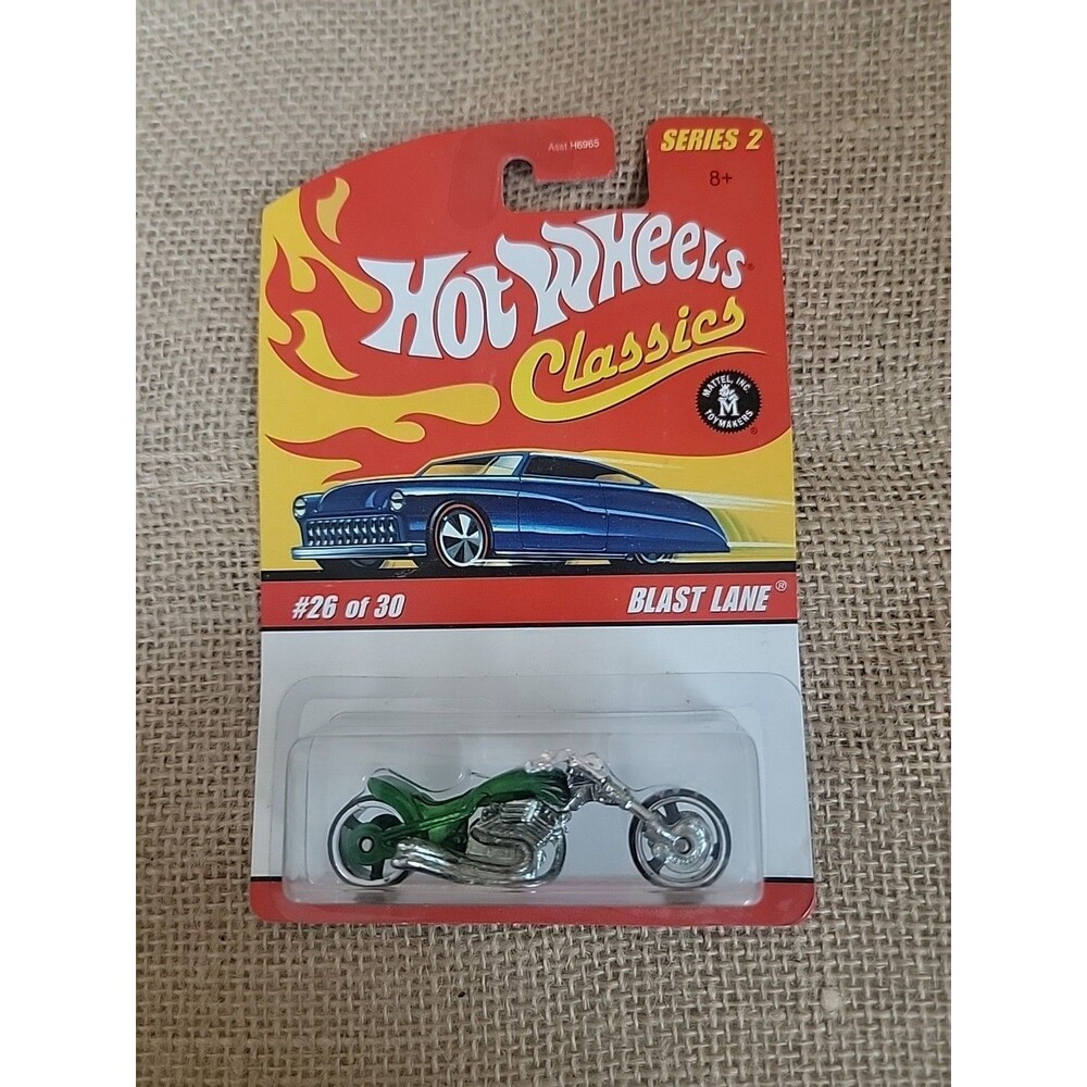 Hot Wheels Classics Series 2 1:64 Diecast Motorcycle Blast Lane NIP